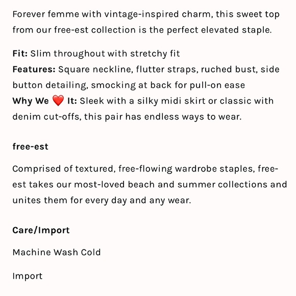 NEW Free People Vitoria Tank Summer Top - Picture 4 of 12